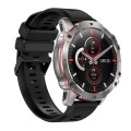 AK56 IP67 BT5.1 1.43inch Smart Watch Support Voice Call / Health Monitoring, Style:Silicone Strap(Bl