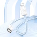 USAMS US-SJ657 U86 PD30W USB-C/Type-C to 8 Pin Rainbow Braided Fast Charging Data Cable, Length: 1.2