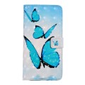 For iPhone 15 Pro Max Oil Embossed 3D Drawing Leather Phone Case(3 Butterflies)