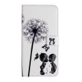 For iPhone 15 Plus Oil Embossed 3D Drawing Leather Phone Case(Couple Dandelion)