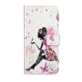 For iPhone 13 Oil Embossed 3D Drawing Leather Phone Case(Flower Fairy)