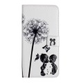 For iPhone 13 Pro Max Oil Embossed 3D Drawing Leather Phone Case(Couple Dandelion)
