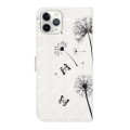 For iPhone 12 Pro Max Oil Embossed 3D Drawing Leather Phone Case(Couple Dandelion)