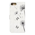 For iPhone 7 / 8 / SE 2022 Oil Embossed 3D Drawing Leather Phone Case(Couple Dandelion)