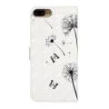 For iPhone 7 Plus / 8 Plus Oil Embossed 3D Drawing Leather Phone Case(Couple Dandelion)