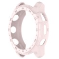 For Garmin Tactix 7 Amoled Armor Hollow TPU Watch Protective Case(Light Pink)