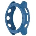 For Garmin Tactix 7 Amoled Armor Hollow TPU Watch Protective Case(Dark Blue)