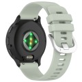 For Garmin Venu 3 Liquid Glossy Silver Buckle Silicone Watch Band(Green)