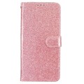 For Motorola Moto G14 Glitter Powder Flip Leather Phone Case(Rose Gold)