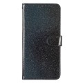 For Motorola Edge 40 Glitter Powder Flip Leather Phone Case(Black)