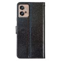 For Motorola Moto G32 Glitter Powder Flip Leather Phone Case(Black)