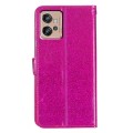 For Motorola Moto G32 Glitter Powder Flip Leather Phone Case(Rose Red)