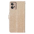 For Motorola Moto G32 Glitter Powder Flip Leather Phone Case(Gold)