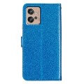 For Motorola Moto G32 Glitter Powder Flip Leather Phone Case(Blue)