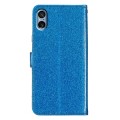 For Sony Xperia 5 V Glitter Powder Flip Leather Phone Case(Blue)