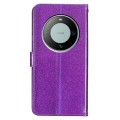 For Huawei Mate 60 Pro Glitter Powder Flip Leather Phone Case(Purple)