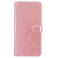 For Honor 90 Lite Glitter Powder Flip Leather Phone Case(Rose Gold)