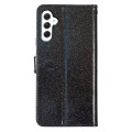 For Samsung Galaxy A05s Glitter Powder Flip Leather Phone Case(Black)