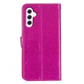 For Samsung Galaxy A05s Glitter Powder Flip Leather Phone Case(Rose Red)