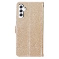 For Samsung Galaxy A05s Glitter Powder Flip Leather Phone Case(Gold)