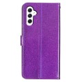 For Samsung Galaxy A05s Glitter Powder Flip Leather Phone Case(Purple)