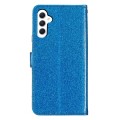 For Samsung Galaxy A05s Glitter Powder Flip Leather Phone Case(Blue)