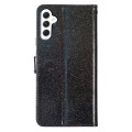 For Samsung Galaxy A55 Glitter Powder Flip Leather Phone Case(Black)