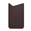 For 6.7-6.9 inch Simple Open Clutch Bag Universal Nappa Pattern Leather Phone Case(Coffee)