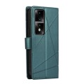 For Honor 80 GT PU Genuine Leather Texture Embossed Line Phone Case(Green)