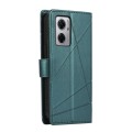 For Xiaomi Redmi 10 5G PU Genuine Leather Texture Embossed Line Phone Case(Green)