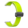 For Samsung Galaxy Watch6 / 5 / 4 Translucent Magnetic Black Buckle Silicone Watch Band(Green)