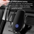 M1 Electric Opening/Closing Wireless Fast Charging Air Outlet Car Holder(Black)