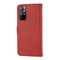 For Xiaomi Redmi Note 12S Embossed Happy Cat Pattern Flip Leather Phone Case(Red)