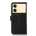 For Xiaomi Redmi Note 13R Pro Magnetic Crazy Horse Texture Genuine Leather RFID Phone Case(Black)