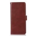 For Xiaomi Redmi Note 13R Pro Magnetic Crazy Horse Texture Genuine Leather RFID Phone Case(Brown)