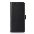 For Xiaomi Redmi K70E/Poco X6 Pro Magnetic Crazy Horse Texture Genuine Leather RFID Phone Case(Black