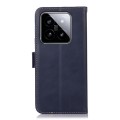 For Samsung Galaxy A25 5G Global Magnetic Crazy Horse Texture Genuine Leather RFID Phone Case(Blue)
