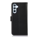 For Samsung Galaxy A35 5G Magnetic Crazy Horse Texture Genuine Leather RFID Phone Case(Black)