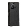 For ZTE Blade A52 PU Genuine Leather Texture Embossed Line Phone Case(Black)