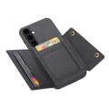 For Samsung Galaxy S23 FE 5G Double Buckle Card Slots Magnetic Phone Case(Black)