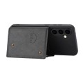 For Samsung Galaxy S23 FE 5G Double Buckle Card Slots Magnetic Phone Case(Black)