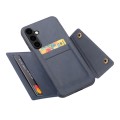 For Samsung Galaxy S23 FE 5G Double Buckle Card Slots Magnetic Phone Case(Blue)