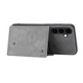 For Samsung Galaxy S24+ 5G Double Buckle Card Slots Magnetic Phone Case(Grey)