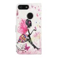 For Motorola Moto E6 Play Oil Embossed 3D Drawing Leather Phone Case(Flower Fairy)
