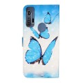 For Motorola Edge+ Oil Embossed 3D Drawing Leather Phone Case(3 Butterflies)