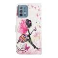 For Motorola Moto G10 / G20 / G30 Oil Embossed 3D Drawing Leather Phone Case(Flower Fairy)