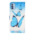 For Motorola Moto G62 Oil Embossed 3D Drawing Leather Phone Case(3 Butterflies)