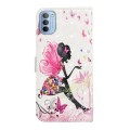 For Motorola Moto G62 Oil Embossed 3D Drawing Leather Phone Case(Flower Fairy)