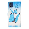 For Motorola Moto G73 Oil Embossed 3D Drawing Leather Phone Case(3 Butterflies)