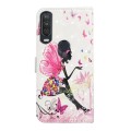 For Motorola One Action Oil Embossed 3D Drawing Leather Phone Case(Flower Fairy)